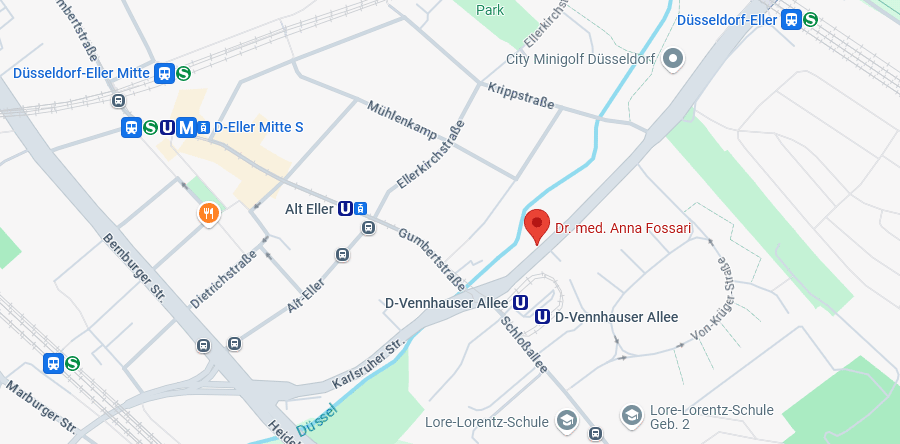 Dott. med. Anna Fossari — specialista in ginecologia e ostetricia a Düsseldorf, Vennhauser Allee 18